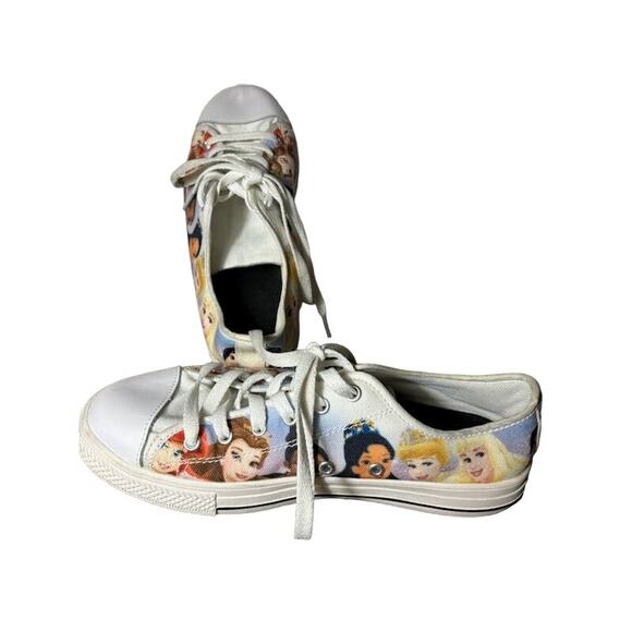 Disney Princess sneakers low top custom graphic women's sz 8 - Picture 4 of 7